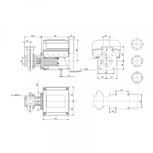 Консольно-моноблочный насос Grundfos NBE 65-200/177AAF2AESBAQEOW1