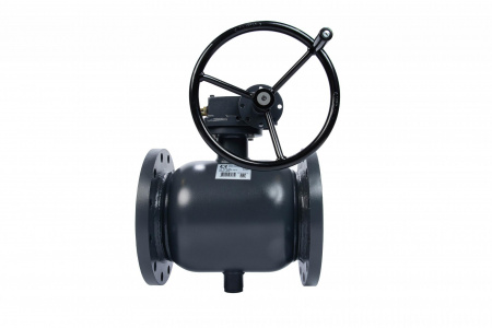 Кран шаровой FF DN350 PN16 WG (фланцевый, с редуктором, стандартный проход) Ридан RJIP Premium 065N0271GR